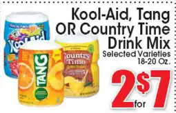Supremo Foods Inc Kool-Aid, Tang OR Country Time Drink Mix offer