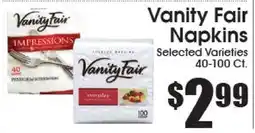 Supremo Foods Inc Vanity Fair Napkins offer