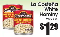 Supremo Foods Inc La Costeña White Hominy offer