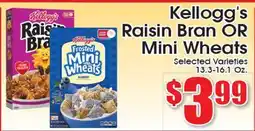 Supremo Foods Inc Kellogg's Raisin Bran OR Mini Wheats offer