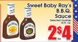 Supremo Foods Inc Sweet Baby Ray's B.B.Q. Sauce offer