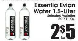 Supremo Foods Inc Essentia Evian Water offer