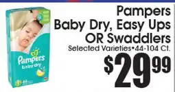 Supremo Foods Inc Pampers Baby Dry, Easy Ups OR Swaddlers offer