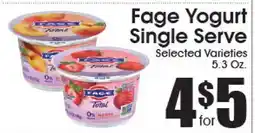 Supremo Foods Inc Fage Yogurt Single Serve offer