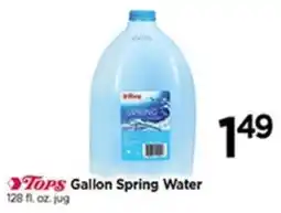 Tops Tops Gallon Spring Water offer