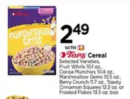 Tops Tops cereal offer