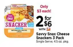 Tops Savvy Snax Cheese Snackers offer