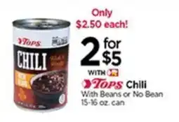 Tops Tops chili offer