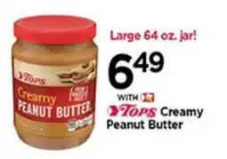 Tops Tops creamy peanut butter offer