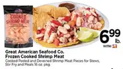 Tops Great American Seafood Co. Frozen Cooked Shrimp Meat offer