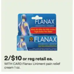 CVS Flanax Liniment pain relief cream offer