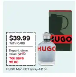 CVS HUGO Man EDT spray offer
