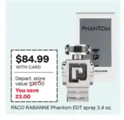 CVS PACO RABANNE Phantom EDT spray offer