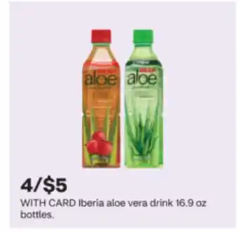 CVS Iberia aloe vera drink 16.9 oz bottles offer