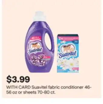 CVS Suavitel fabric conditioner 46-56 oz or sheets 70-80 ct offer