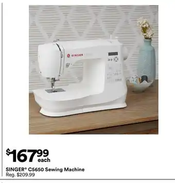 Michaels SINGER C5650 Sewing Machine offer