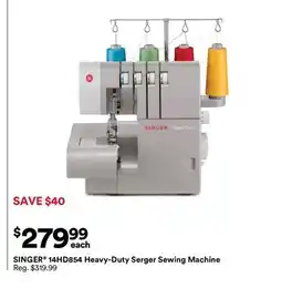 Michaels SINGER 14HD854 Heavy-Duty Serger Sewing Machine offer