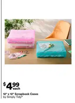 Michaels 12 x 12 Scrapbook Cases by Simply Tidy offer