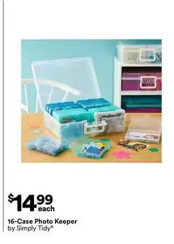 Michaels 16-Case Photo Keeper by Simply Tidy offer