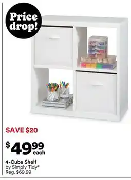 Michaels 4-Cube Shelf by Simply Tidy offer