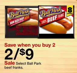 Target Select Ball Park beef franks offer