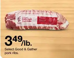 Target Select Good & Gather pork ribs offer
