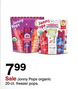 Target Jonny Pops organic 20 ct. freezer pops offer
