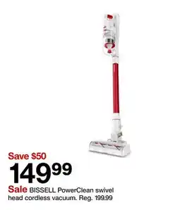 Target BISSELL PowerClean swivel head cordless vacuum offer