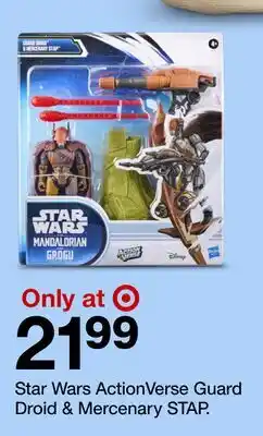 Target Star Wars ActionVerse Guard Droid & Mercenary STAP offer