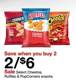 Target Select Cheetos, Ruffles & PopCorners snacks offer