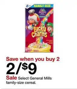 Target General Mills family-size cereal offer