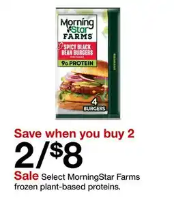 Target Select MorningStar Farms frozen plant-based proteins offer