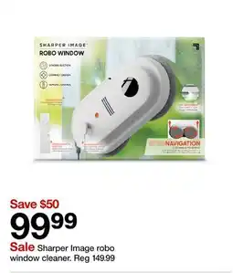 Target Sharper Image robo window cleaner offer
