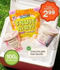 Target Sunny D frozen treats offer