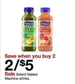 Target Select Naked Machine drinks offer