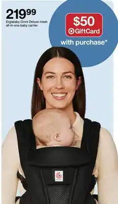 Target Ergobaby Omni Deluxe mesh all-in-one baby carrier offer