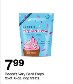 Target Bocce's Very Berri Froyo 12-cd. 6-oz. dog treats offer