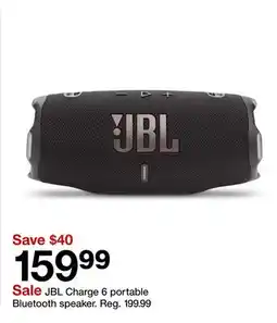 Target JBL Charge 6 portable Bluetooth speaker offer
