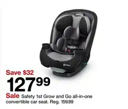 Target Safety 1st Grow and Go all-in-one convertible car seat offer