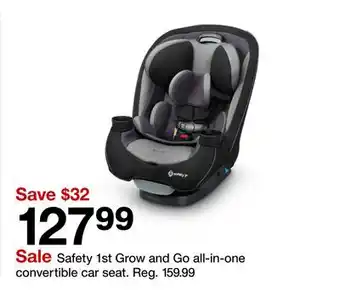 Target Safety 1st Grow and Go all-in-one convertible car seat offer