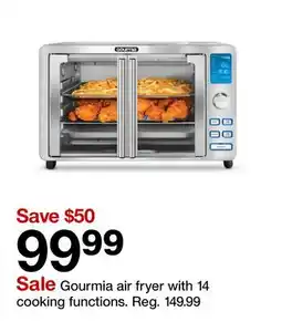 Target Gourmia air fryer with 14 cooking functions offer