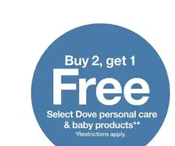 Target Baby Dove Rich Moisture offer