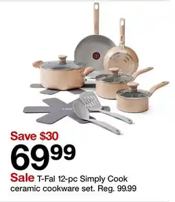 Target T-Fal 12-pc Simply Cook ceramic cookware set offer
