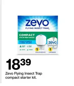 Target Zevo Flying Insect Trap compact starter kit offer