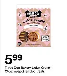 Target Three Dog Bakery Lick'n Crunch! offer
