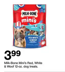 Target Milk-Bone Mini's Red, White & Woof 12-oz. dog treats offer