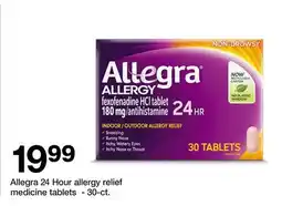 Target Allegra 24 Hour allergy relief medicine tablets 30-ct offer