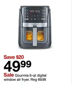 Target Gourmia 6-qt digital window air fryer offer