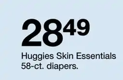 Target Huggies Skin Essentials 58-ct. diapers offer