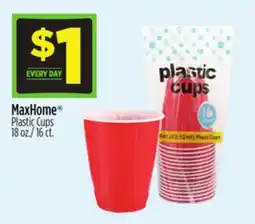 Dollar General MaxHome Plastic Cups offer